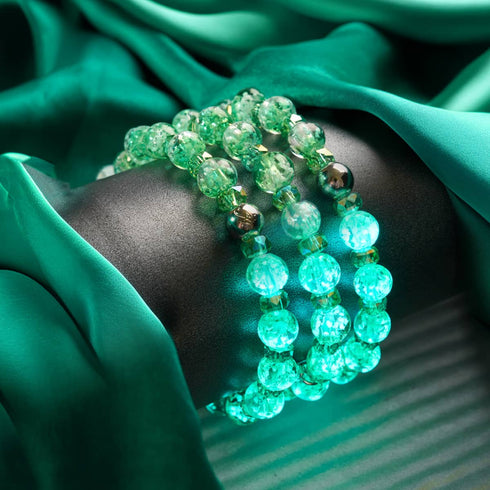 Limelight | Bracelet boule à neige en verre Firefly